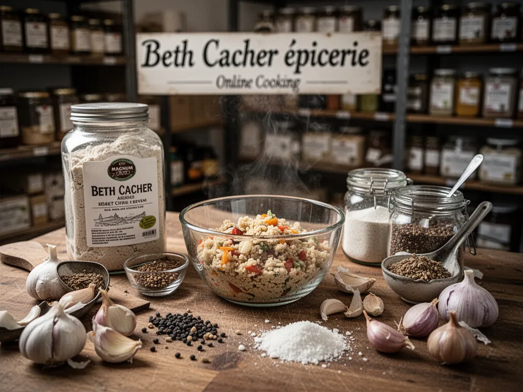 Rayon d'épicerie cacher avec produits emballés et étagères