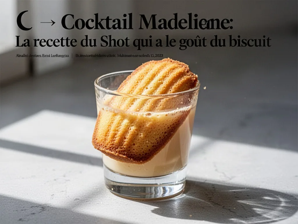 Cocktail madeleine : la recette du shot qui a le goût du biscuit