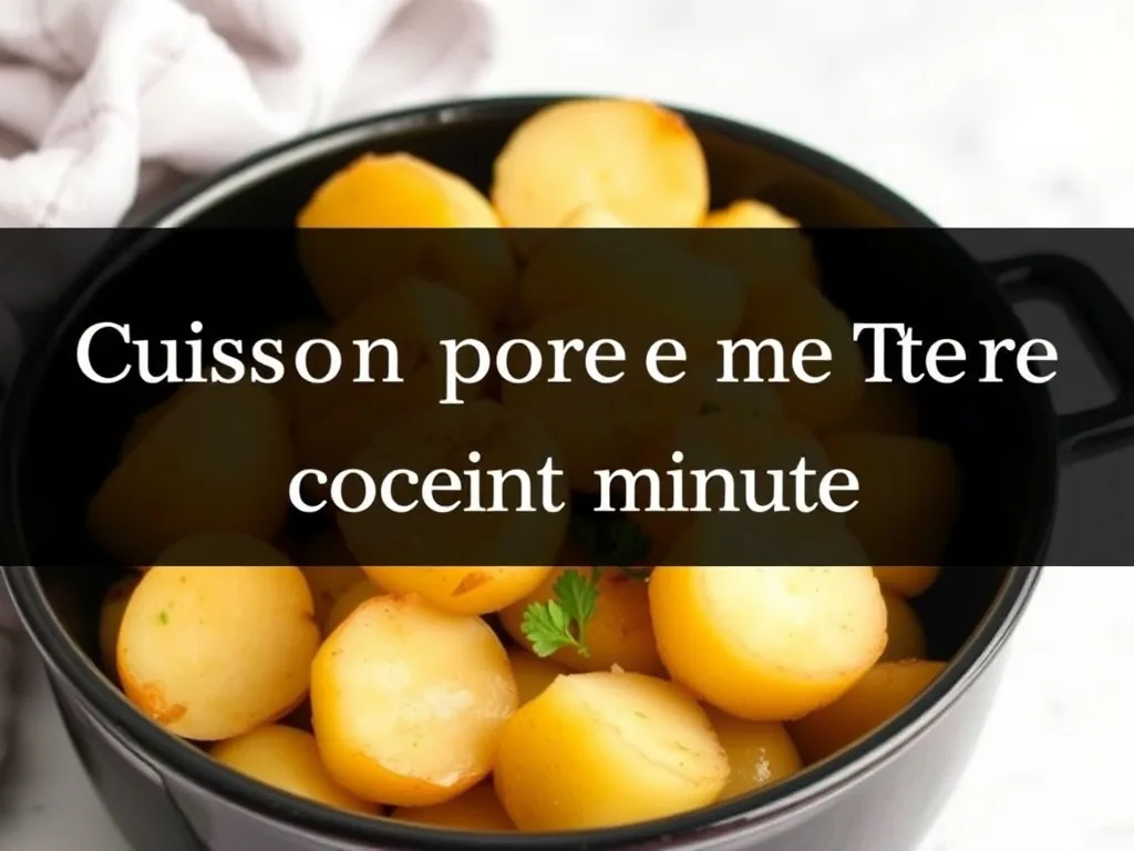 Cocotte-minute sur feu, pommes de terre cuites à la vapeur
