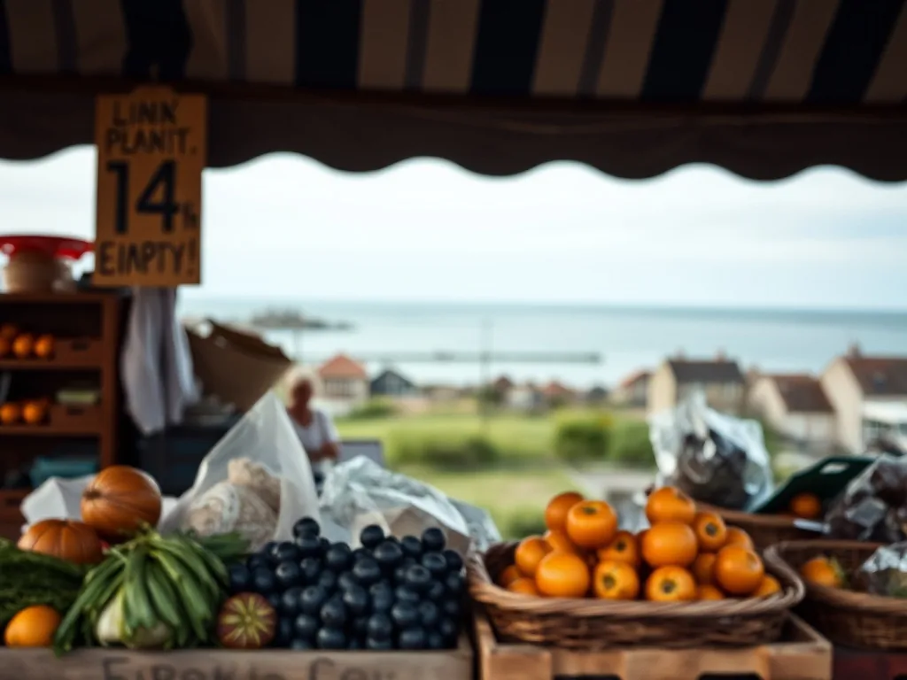 Far breton aux pruneaux coupé en parts, avec sa texture dense et ses pruneaux visibles dans la pâte