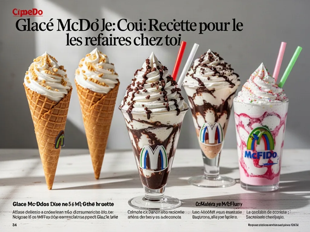 Glace McDo : cornets, sundae, McFlurry et la recette pour les refaire chez toi