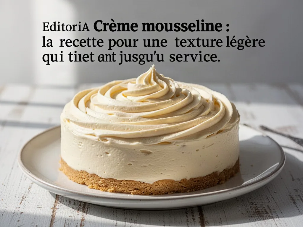 Crème mousseline : la recette pour une texture légère qui tient jusqu'au service