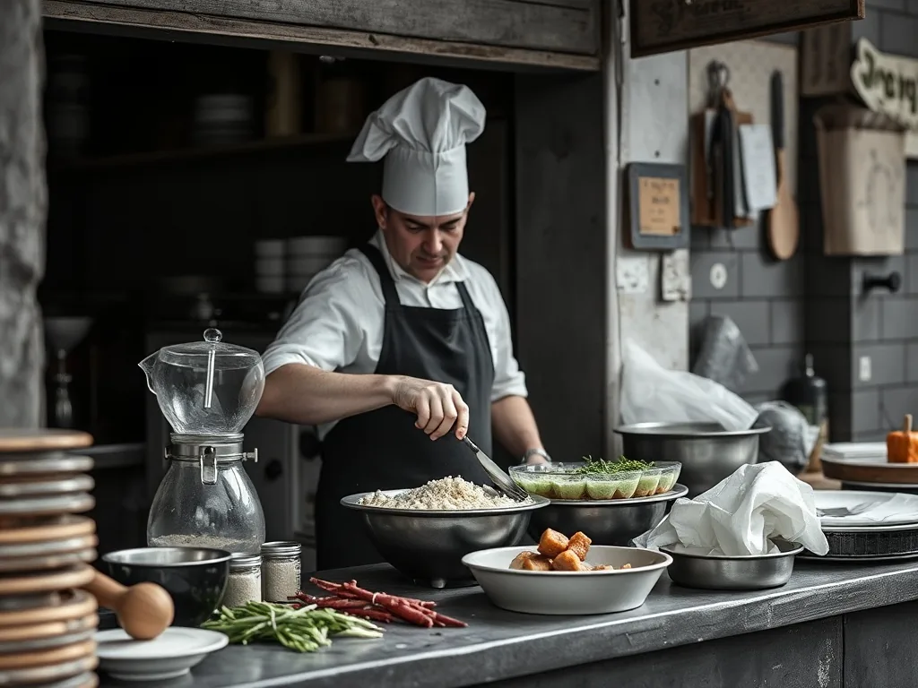 Bol du Monsieur Cuisine avec une pâte à pain en cours de pétrissage, farine visible sur les parois