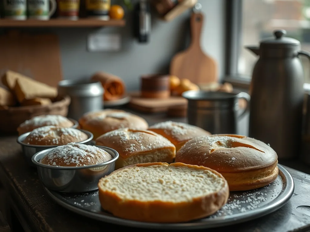 Assortiment de tartes et chaussons dorés sur une planche en bois, avec légumes, lardons et fruits