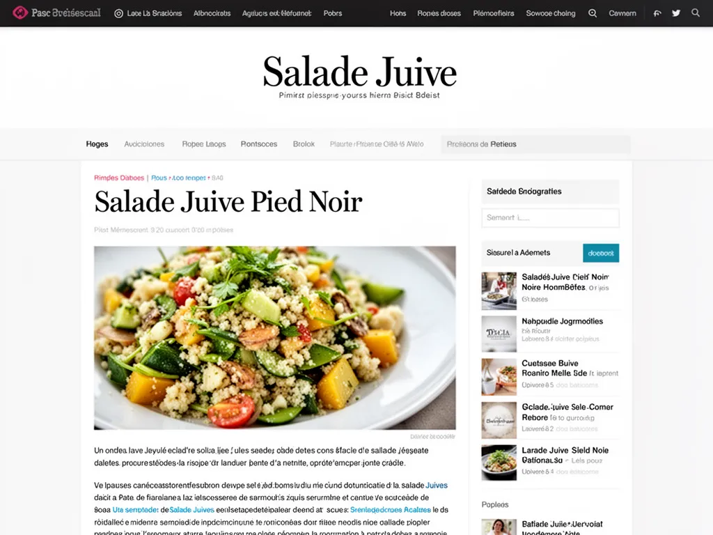 Salade juive pied-noir présentée dans un plat creux, poivrons rouges et verts grillés coupés en lanières, tomates confites, le tout luisant d'huile d'olive